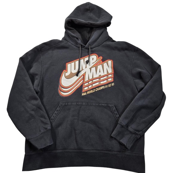 Jordan Other - Jordan Hoodie Sweatshirt Mens Large Black Jumpman World Champs Fleece DC9604-010